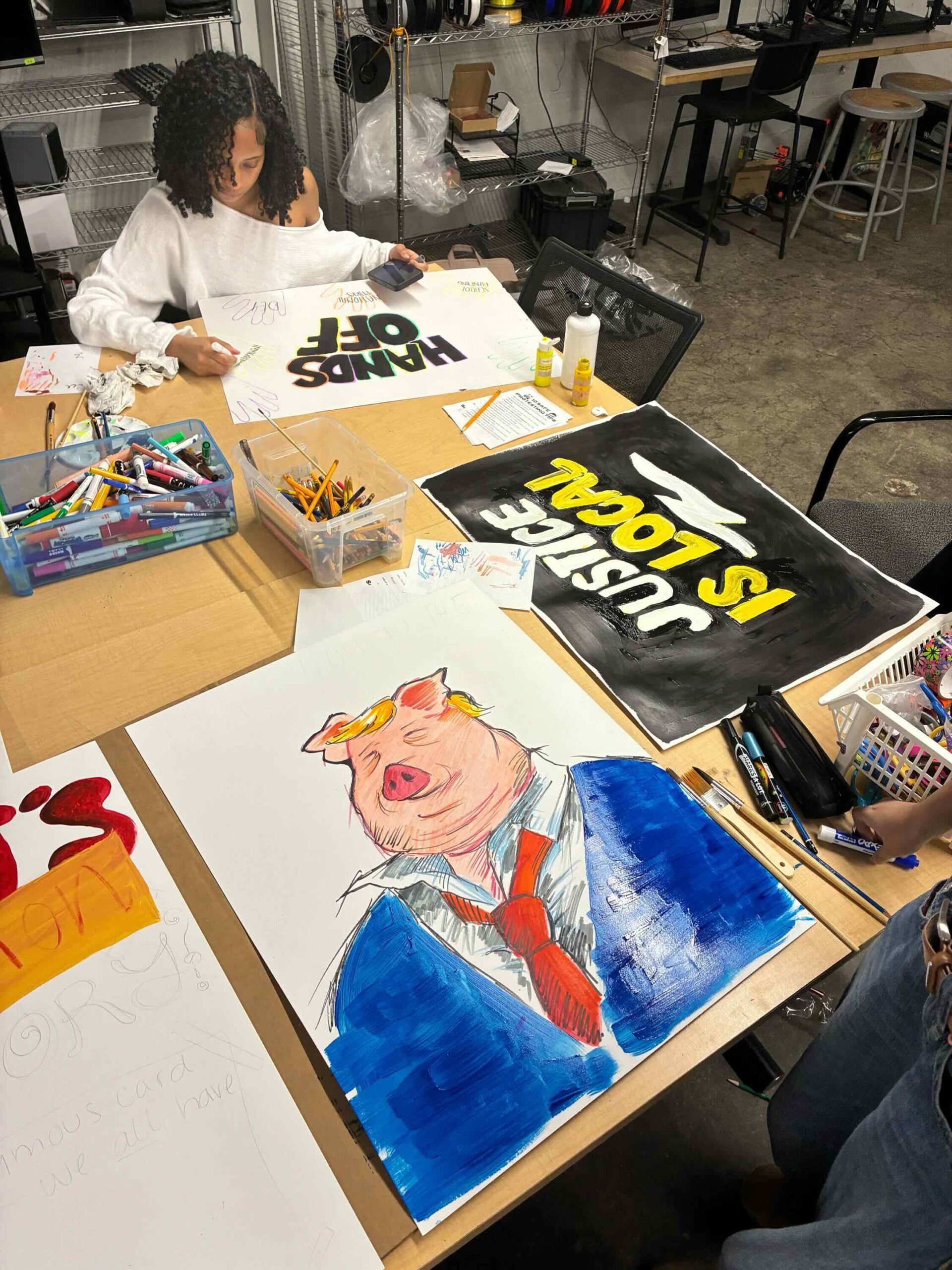 Teen Sign-making Workshop 1